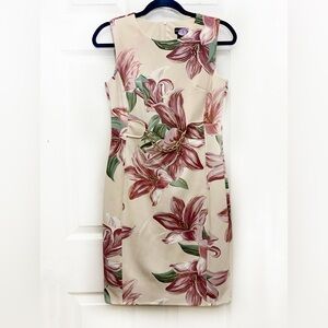 KATE and‎ LILY floral Women’s Sleeveless Sheath Dress Sz 6